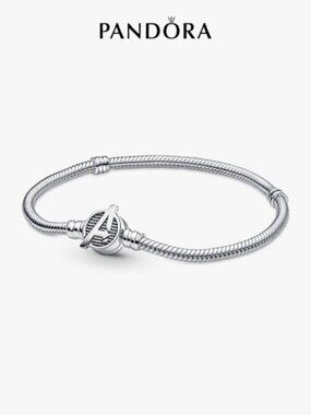 Pandora Moments Marvel The Avengers Logo Clasp Snake Chain Bracelet